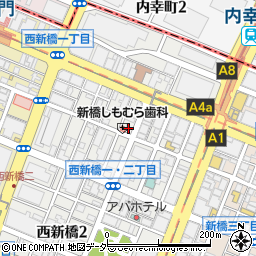 東京都港区西新橋1丁目周辺の地図