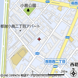東京都江戸川区西葛西2丁目周辺の地図