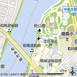 東京都中央区佃1丁目1-18周辺の地図