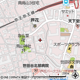 芦花公園団地周辺の地図