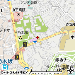 乃木坂倶楽部周辺の地図