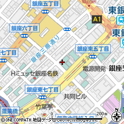 コートヤード・マリオット銀座東武ホテル周辺の地図
