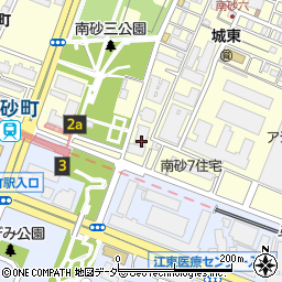 東京都江東区南砂7丁目1-25周辺の地図
