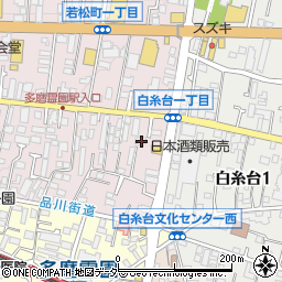 東京都府中市若松町1丁目24-2周辺の地図