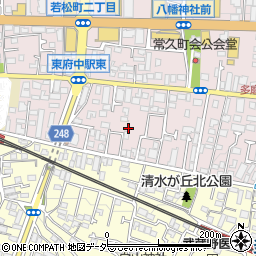 東京都府中市若松町1丁目11-39周辺の地図