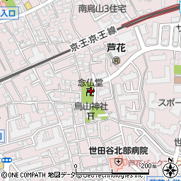 医王寺念仏堂周辺の地図