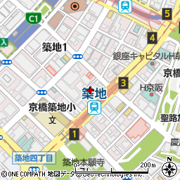 目利きの銀次 築地駅前店周辺の地図