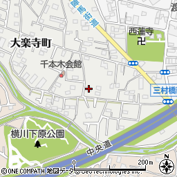 東京都八王子市大楽寺町593周辺の地図