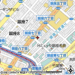 株式会社日新堂　銀座本店周辺の地図