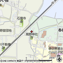 山梨県笛吹市春日居町加茂1-11周辺の地図