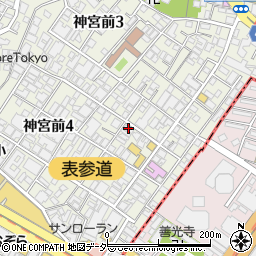 コモプリュス　リビング　表参道周辺の地図