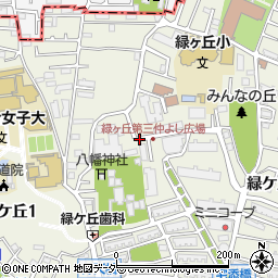 東京都調布市緑ケ丘周辺の地図