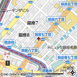 東京銀座資生堂ビル周辺の地図