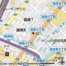 資生堂パーラー 銀座本店レストラン周辺の地図