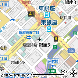 鮨 銀座 おのでら 総本店周辺の地図