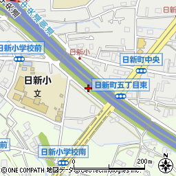 東京都府中市日新町5丁目12周辺の地図