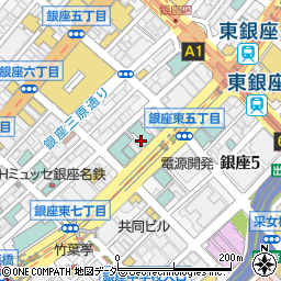 東京都中央区銀座6丁目14周辺の地図