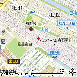 東京都江東区古石場1丁目周辺の地図