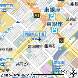 ホテルグランバッハ東京銀座周辺の地図