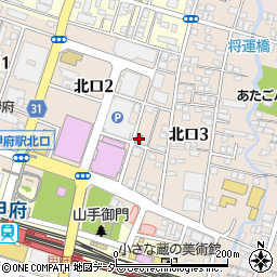 山梨文化会館別館周辺の地図