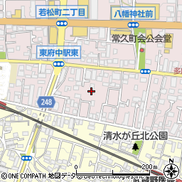 東京都府中市若松町1丁目11-10周辺の地図