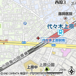 スワンレイクパブエド カフェドテテ 渋谷代々木上原店周辺の地図