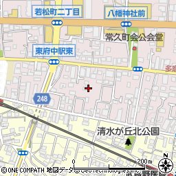 東京都府中市若松町1丁目11-16周辺の地図