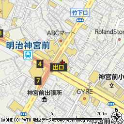 東急プラザ表参道原宿周辺の地図