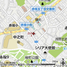 タイムズ赤坂６丁目駐車場周辺の地図