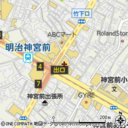東急プラザ表参道「オモカド」周辺の地図