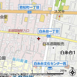 東京都府中市若松町1丁目24-31周辺の地図