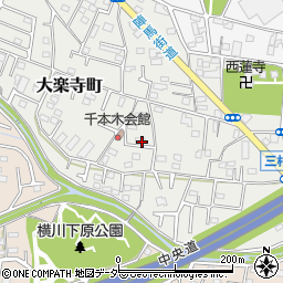 東京都八王子市大楽寺町周辺の地図