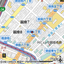 東京都中央区銀座7丁目8-10周辺の地図