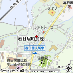 山梨県笛吹市春日居町加茂120周辺の地図