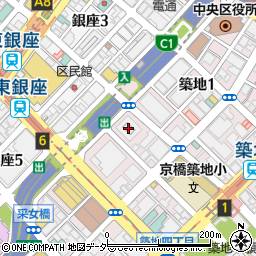 三井住友銀行築地コンワビル ＡＴＭ周辺の地図