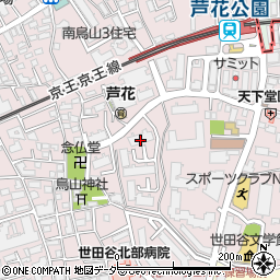 芦花公園団地管理サービス事務所周辺の地図