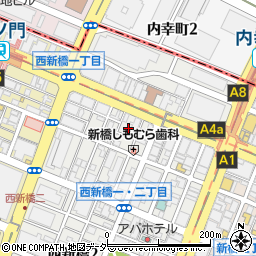 東京都港区西新橋1丁目10周辺の地図