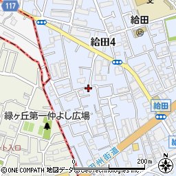 東京都世田谷区給田4丁目周辺の地図