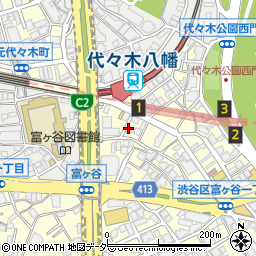 大野屋 富ケ谷店周辺の地図