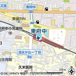 京王電鉄株式会社　東府中駅周辺の地図