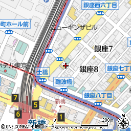 東京都中央区銀座8丁目4-8周辺の地図