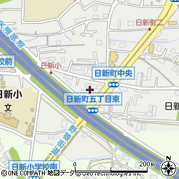東京都府中市日新町5丁目5周辺の地図