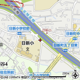 東京都府中市日新町5丁目23周辺の地図