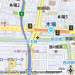 英才個別学院　木場校周辺の地図