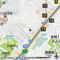 タイムズ赤坂第２４駐車場周辺の地図