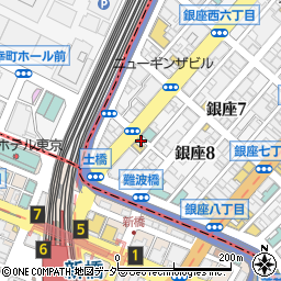 東京都中央区銀座8丁目4周辺の地図