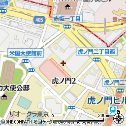 東京都港区虎ノ門2丁目周辺の地図