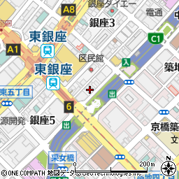 東京都中央区銀座4丁目14-7周辺の地図