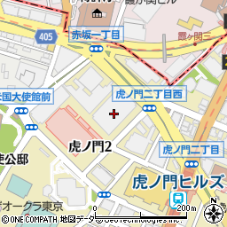 東京都港区虎ノ門2丁目105周辺の地図