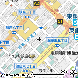 東京都中央区銀座6丁目13-16周辺の地図